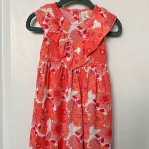 Kate Quinn Vintage Floral Coral Dress like New 18-24mo bamboo